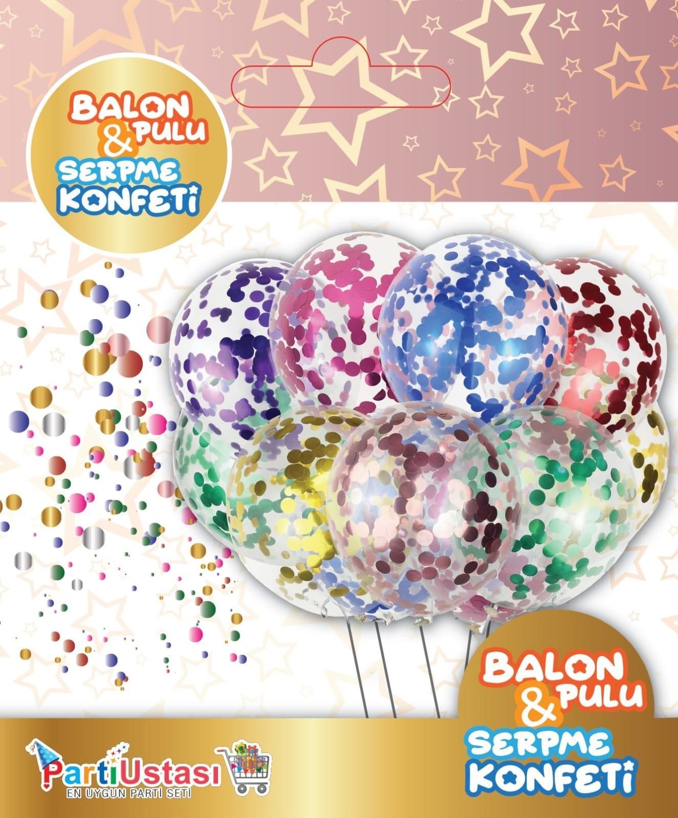 BALON PULU PARLAK ACIK MAVI