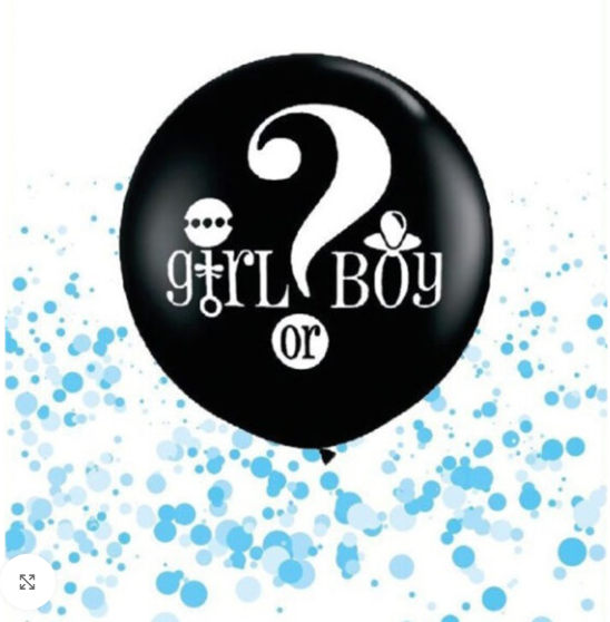 CİNSİYET BALONU 18'' MAVİ