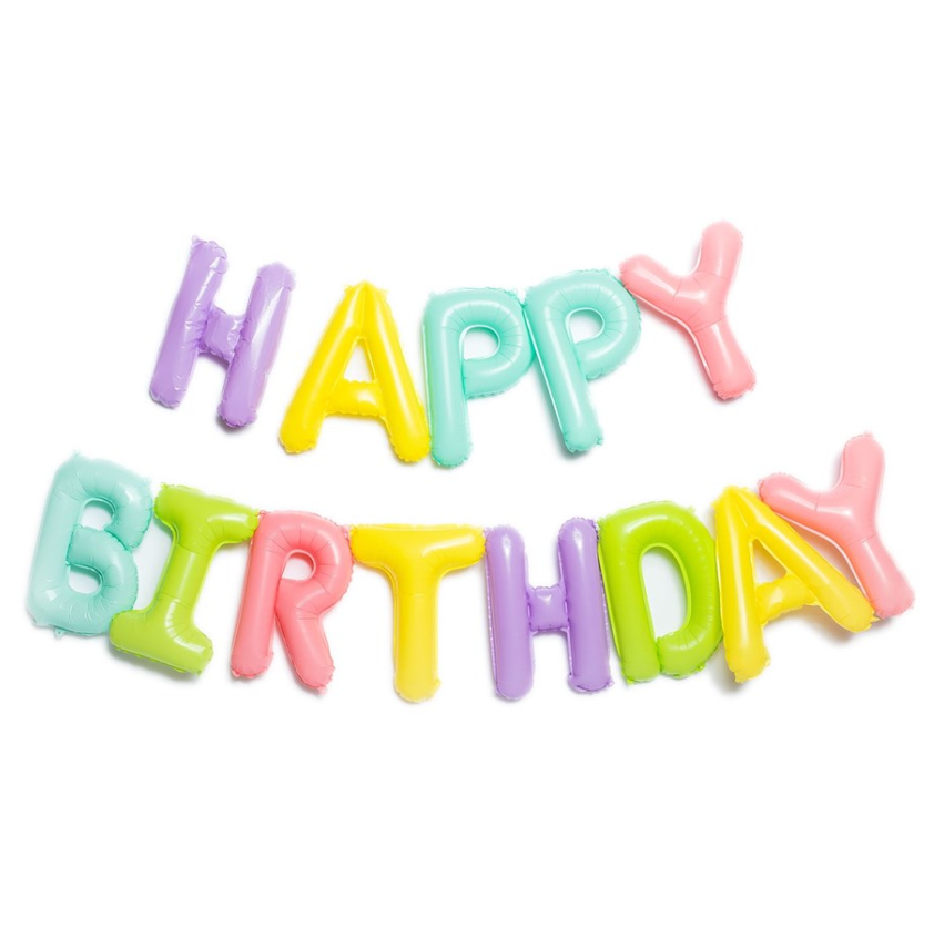 HAPPY BİRTHDAY MAKARON RENK