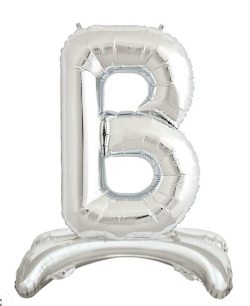 32'' AYAKLI GÜMÜŞ B HARFİ