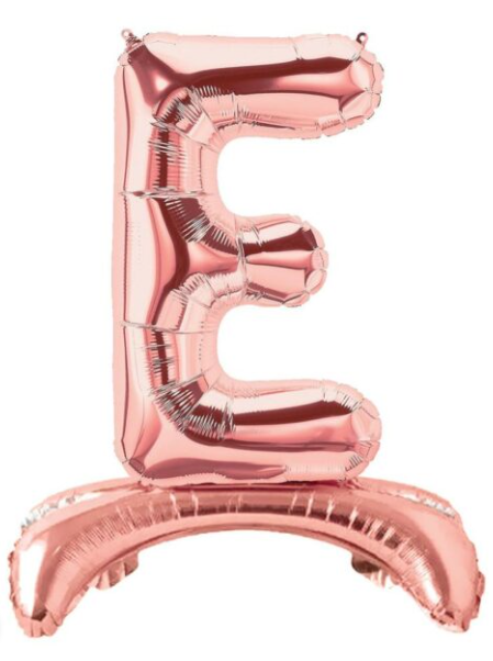 32''AYAKLI ROSE GOLD E HARF