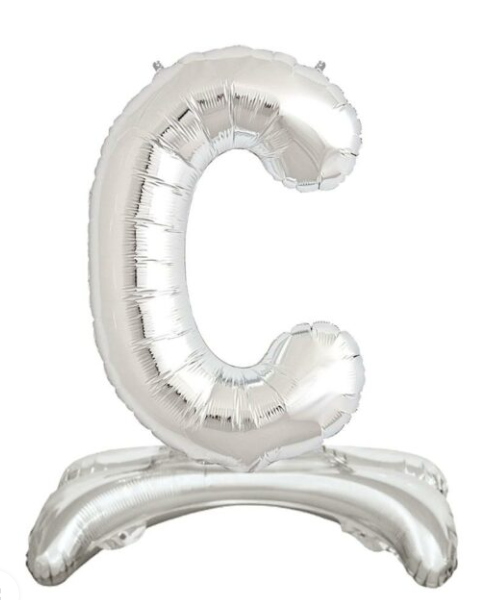32'' AYAKLI GÜMÜŞ C HARFİ