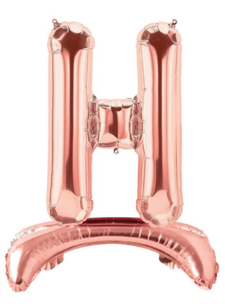 32''AYAKLI ROSE GOLD H HARF