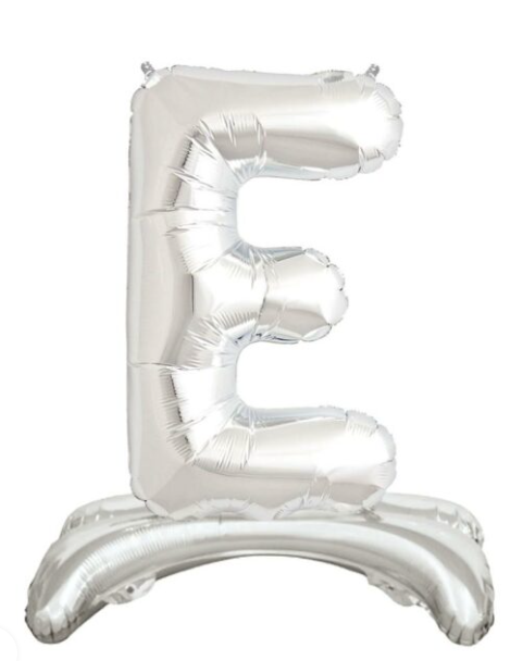 32'' AYAKLI GÜMÜŞ E HARFİ