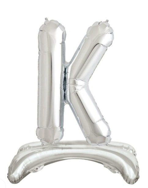 32'' AYAKLI GÜMÜŞ K HARFİ
