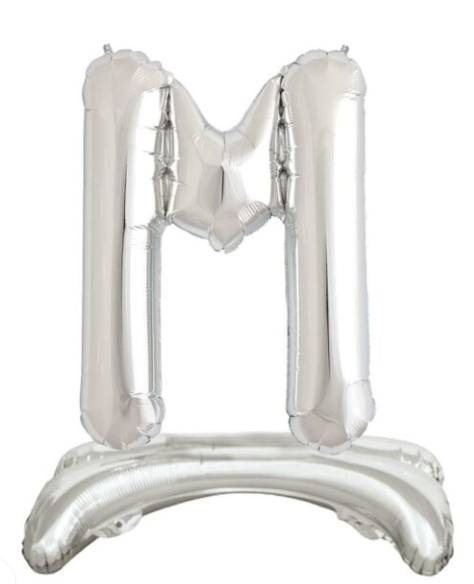 32'' AYAKLI GÜMÜŞ M HARFİ