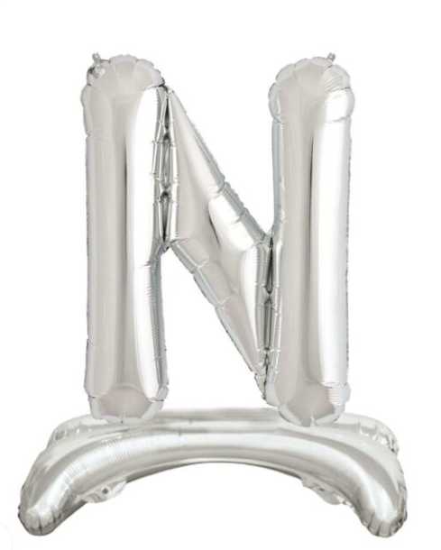 32'' AYAKLI GÜMÜŞ N HARFİ