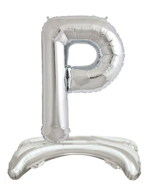 32'' AYAKLI GÜMÜŞ P HARFİ
