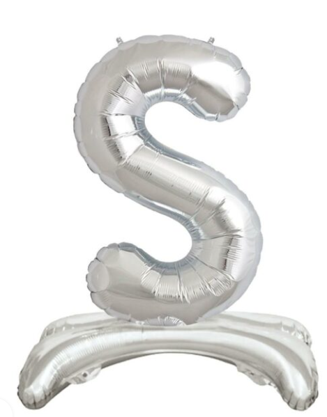 32'' AYAKLI GÜMÜŞ S HARFİ