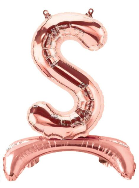 32''AYAKLI ROSE GOLD S HARF