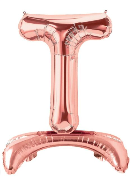 32''AYAKLI ROSE GOLD T HARF