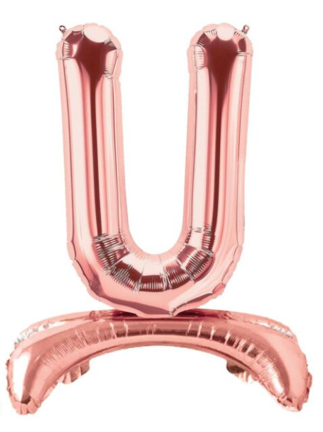 32'' AYAKLI ROSE GOLD U HARF