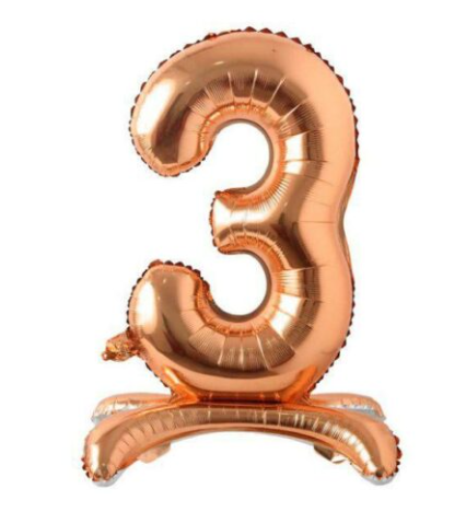 32''AYAKLI ROSE GOLD 3 RAKAMI