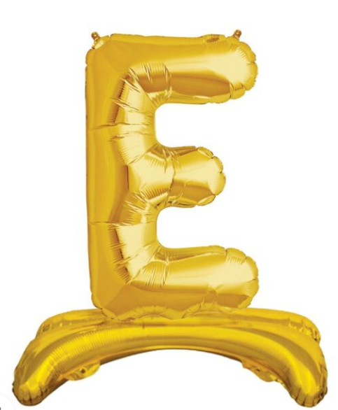 32''AYAKLI GOLD E HARF