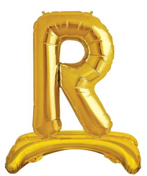 32''AYAKLI GOLD R HARF