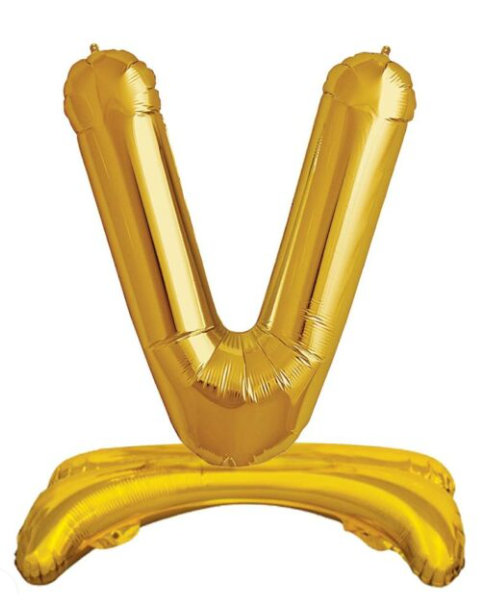 32''AYAKLI GOLD V HARF