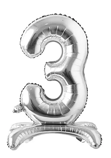 32''AYAKLI GÜMÜŞ 3 RAKAMI