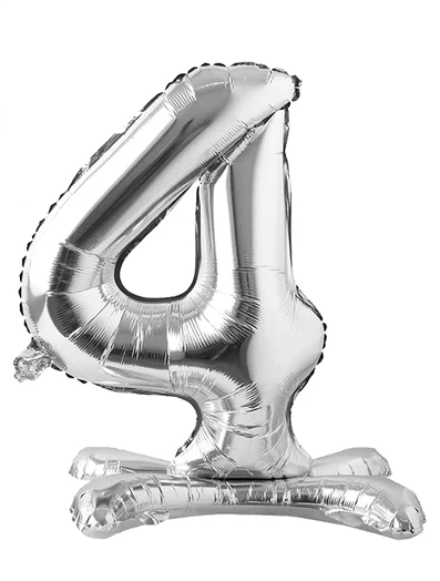 32''AYAKLI GÜMÜŞ 4 RAKAMI