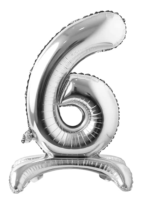 32''AYAKLI GÜMÜŞ 6 RAKAMI