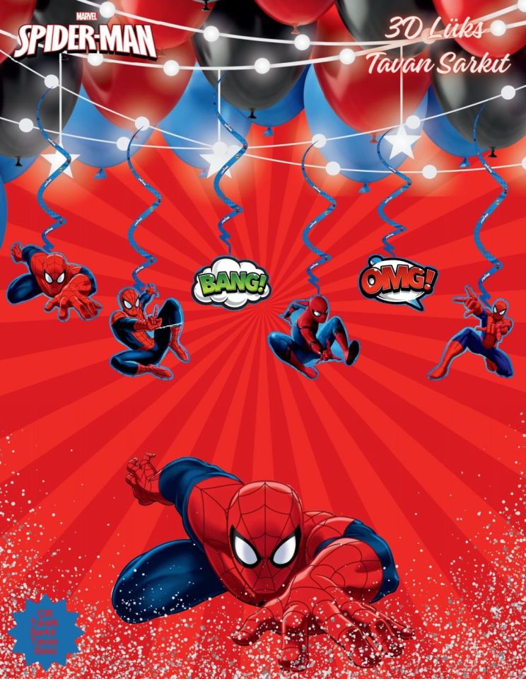 6 LI LÜKS SARKIT SPİDERMAN