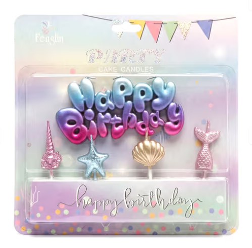 DENİZ KIZI 5 PARÇA MUM