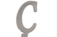 PLEKSİ 20 Lİ HARF GÜMÜŞ NO:Ç