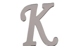 PLEKSİ 20 Lİ HARF GÜMÜŞ NO:K