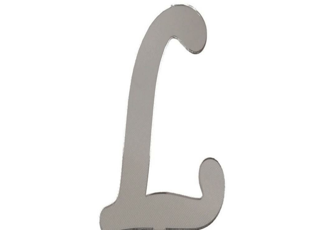 PLEKSİ 20 Lİ HARF GÜMÜŞ NO:L