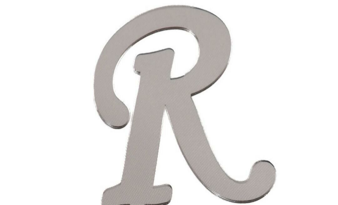 PLEKSİ 20 Lİ HARF GÜMÜŞ NO:R