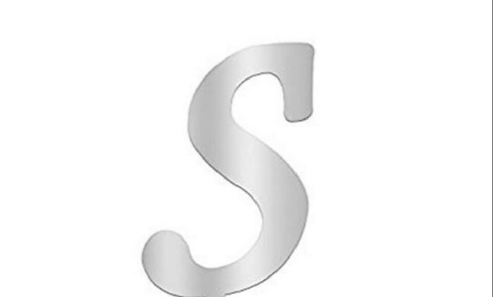 PLEKSİ 20 Lİ HARF GÜMÜŞ NO:S