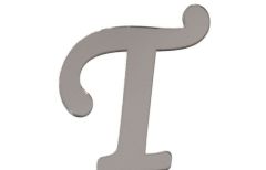 PLEKSİ 20 Lİ HARF GÜMÜŞ NO:T