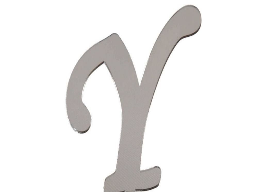 PLEKSİ 20 Lİ HARF GÜMÜŞ NO:Y