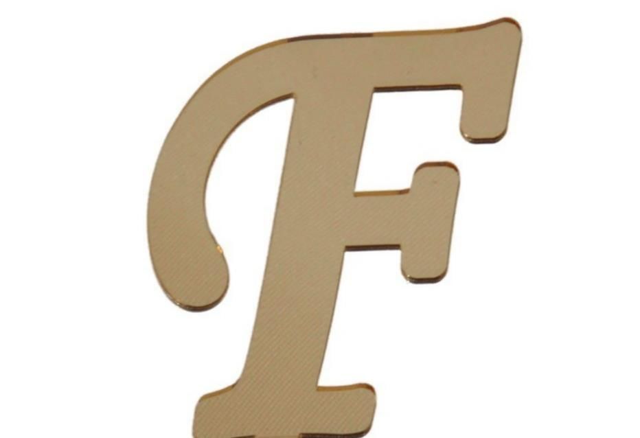 PLEKSİ 20 Lİ HARF ALTIN NO:F