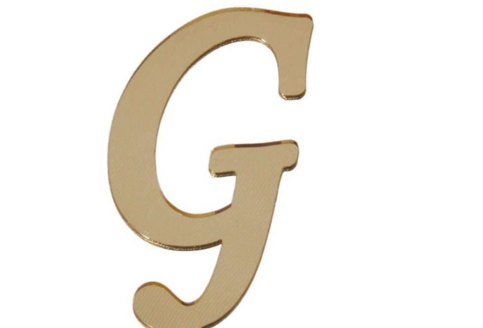 PLEKSİ 20 Lİ HARF ALTIN NO:G