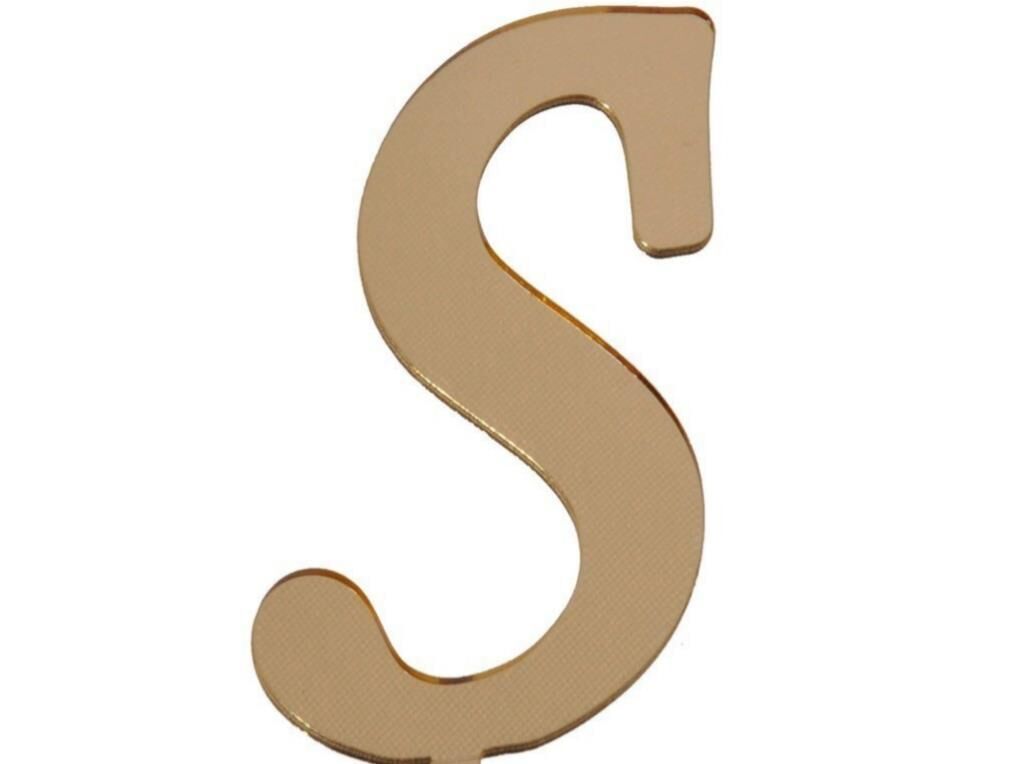 PLEKSİ 20 Lİ HARF ALTIN NO:S