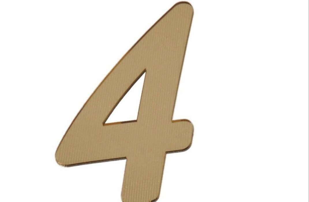 PLEKSİ 20 Lİ RAKAM ALTIN NO:4