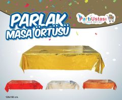 PARLAK MASA ÖRTÜSÜ KIRMIZI