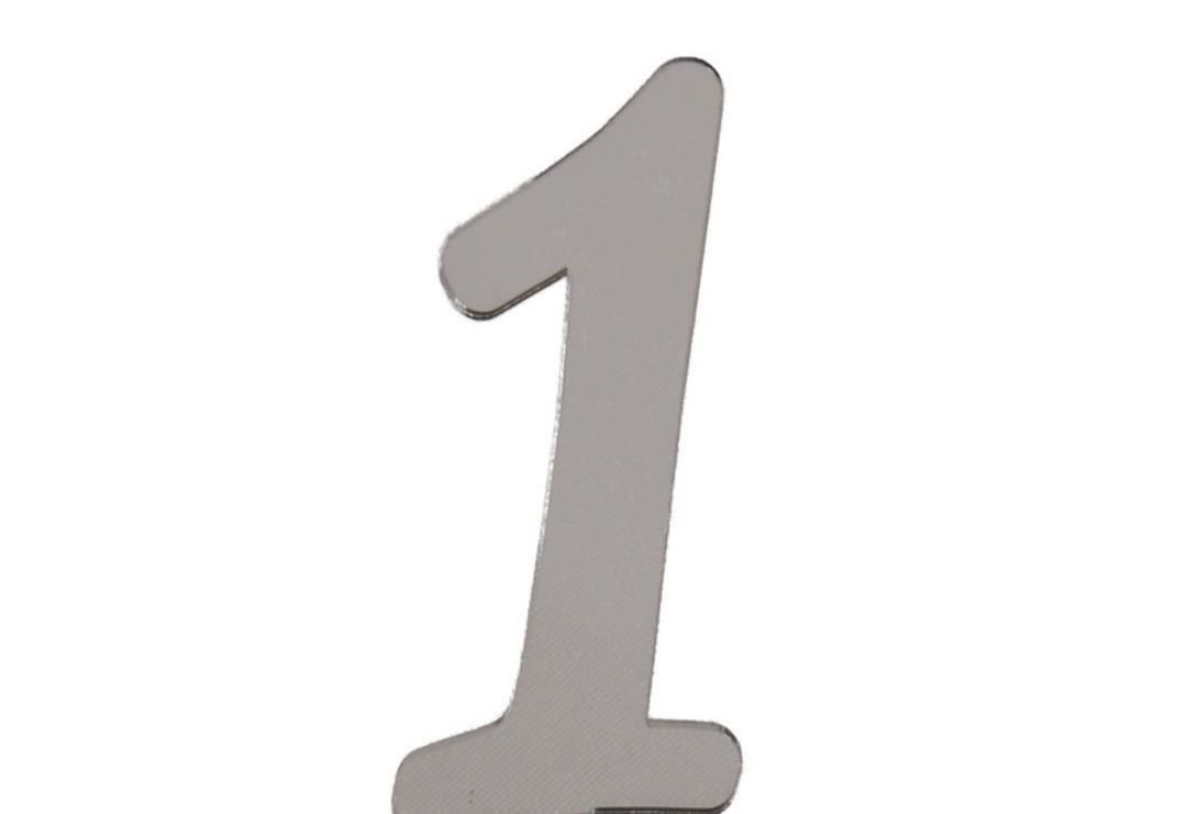 PLEKSİ 20 Lİ RAKAM GÜMÜŞ NO:1