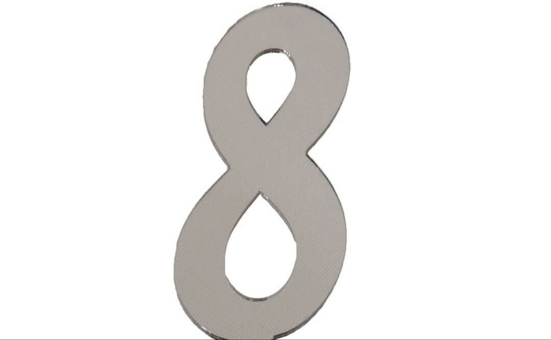 PLEKSİ 20 Lİ RAKAM GÜMÜŞ NO:8