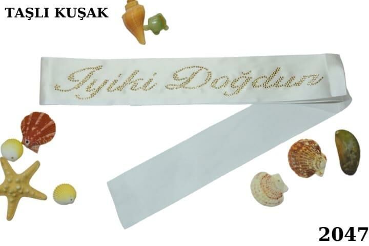 KUŞAK TAŞLI İYİKİ DOĞDUN BEYAZ ALTIN