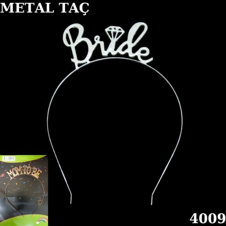 TAÇ METAL BRİDE GÜMÜŞ