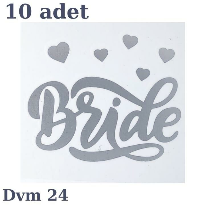 DÖVME BRİDE GÜMÜŞ KALP NO:24