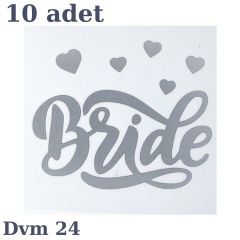 DÖVME BRİDE GÜMÜŞ KALP NO:24
