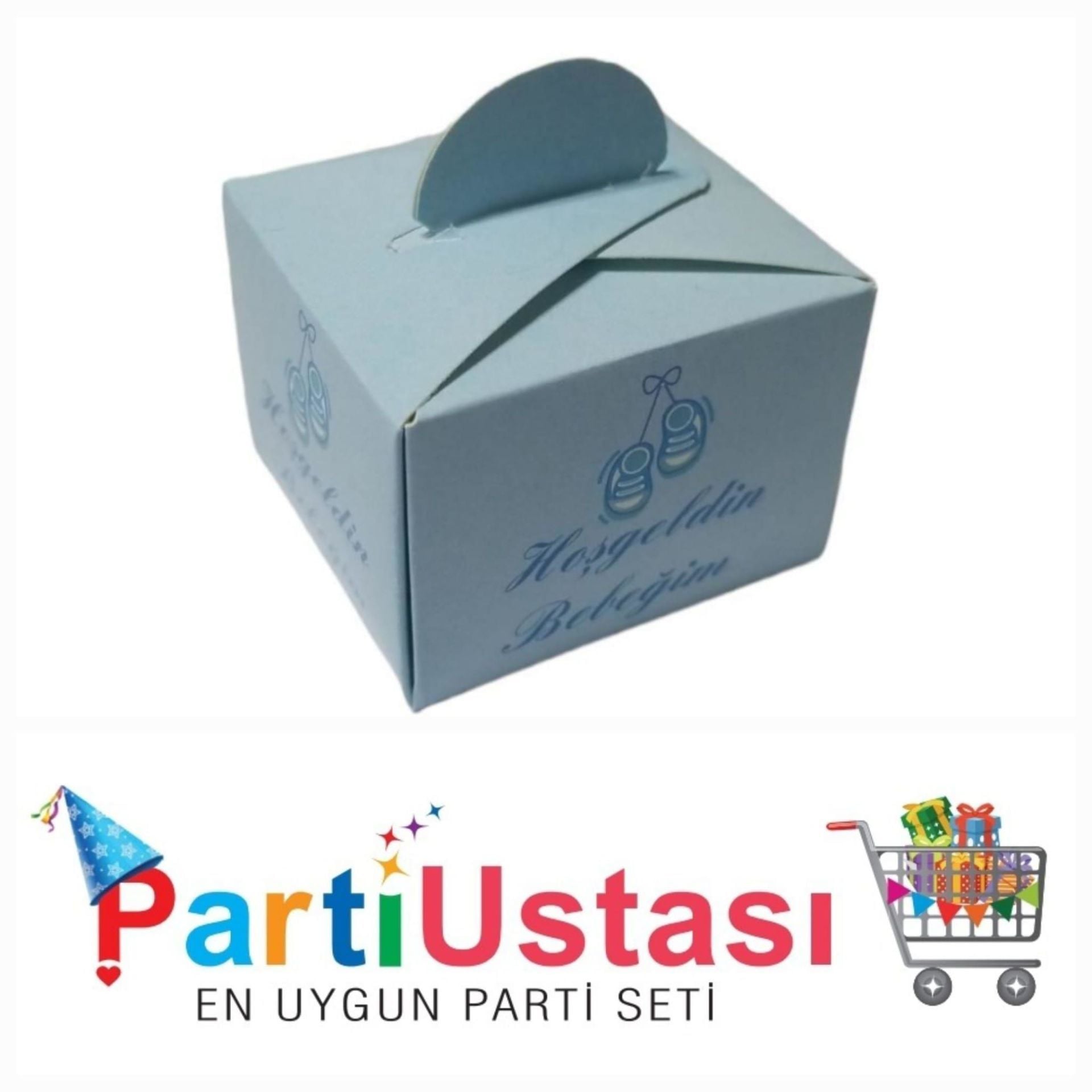 LOKUM KUTUSU HOŞ GELDİN BEBEĞİM MAVİ 50 AD