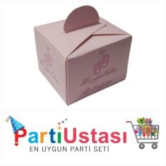LOKUM KUTUSU HOŞ GELDİN BEBEĞİM PEMBE 50 AD