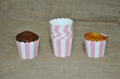 KAPSÜL 25 Lİ PASTEL ÇİZGİLİ PEMBE