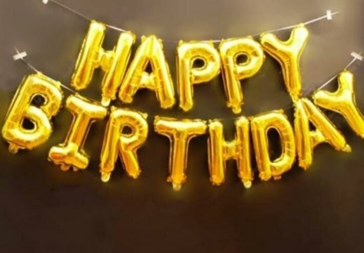 SET HAPPY BİRTDAY FOLYO BALON ALTIN