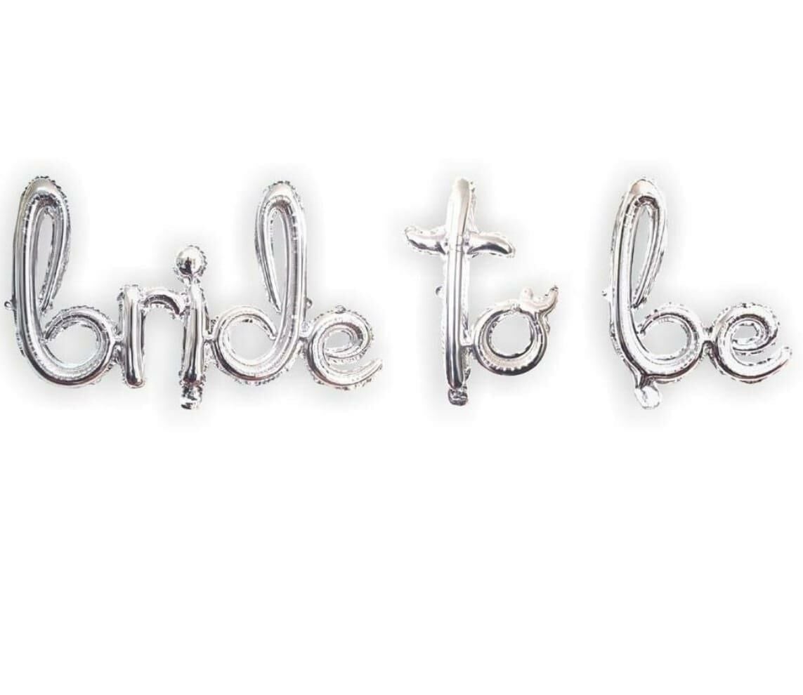 SET BRIDE TO BE KOREOGRAFİ FOLYO BALON GÜMÜŞ
