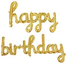 SET HAPPY BİRTDAY KAREOGRAFİ FOLYO BALON ALTIN