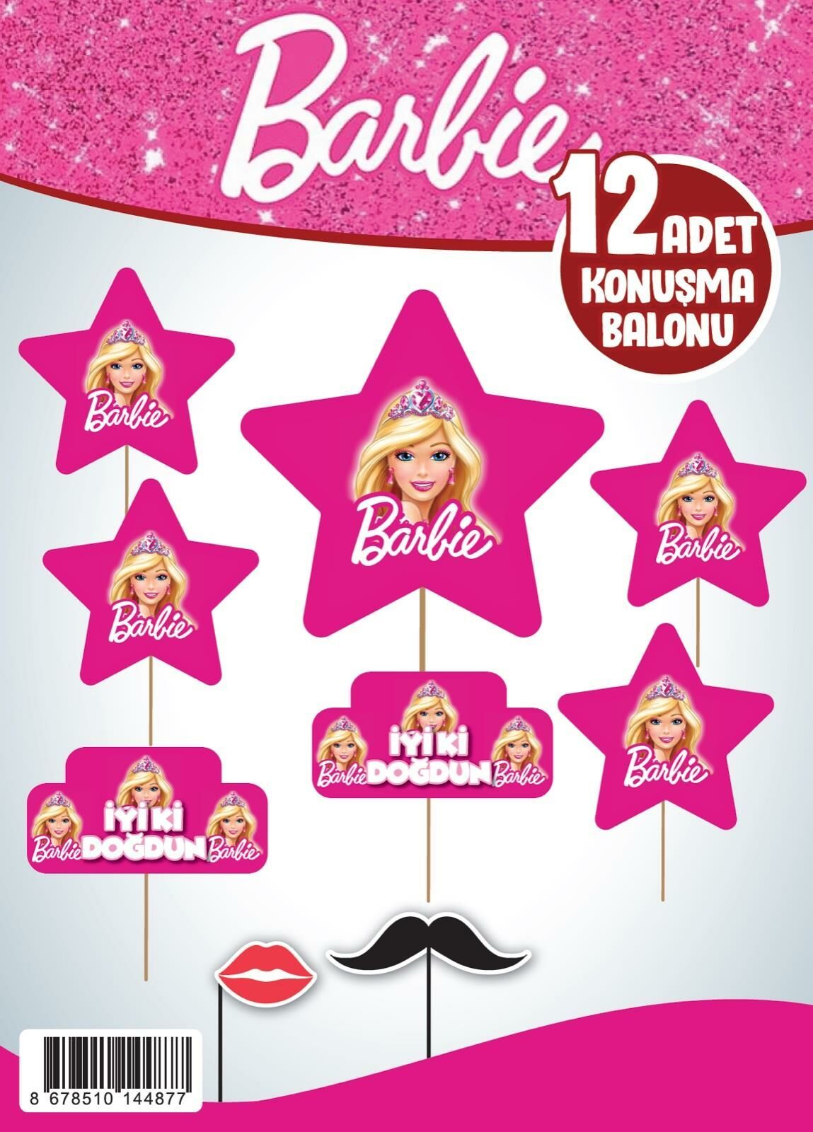 KONUŞMA BALONU SET 12 Lİ BARBİE